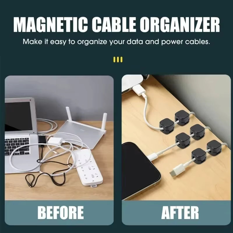 SkiiStore Magnetic Cable Organizer (12 Pack)